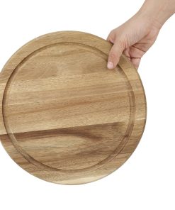 Olympia Round Acacia Wood Board for 240mm Dome (HX398)