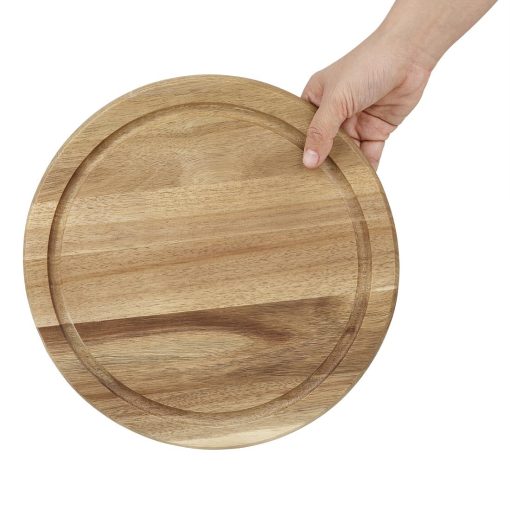 Olympia Round Acacia Wood Board for 240mm Dome (HX398)