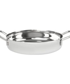 Olympia Table Presentation Double Handle Dish Stainless Steel 180mm (HY102)