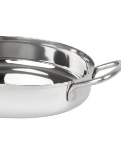 Olympia Table Presentation Double Handle Dish Stainless Steel 180mm (HY102)