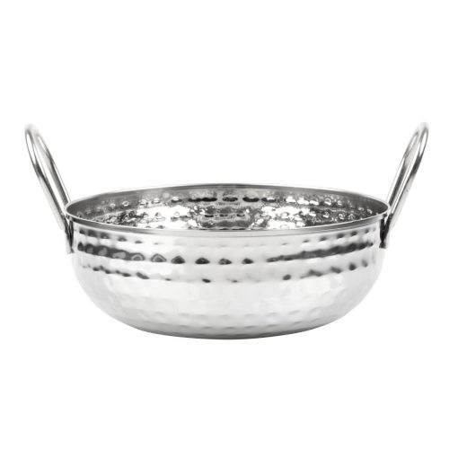 Olympia Table Presentation Hammered Kadai Dish Stainless Steel 170mm (HY106)