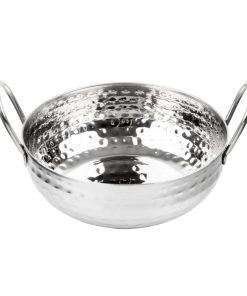 Olympia Table Presentation Hammered Kadai Dish Stainless Steel 170mm (HY106)