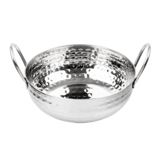 Olympia Table Presentation Hammered Kadai Dish Stainless Steel 170mm (HY106)