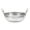 Olympia Table Presentation Hammered Kadai Dish Stainless Steel 200mm (HY107)