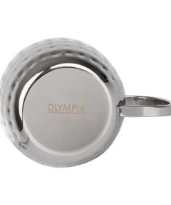 Olympia Barware Hammered Stainless Steel Mugs 440ml (HY113)