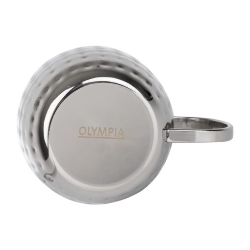 Olympia Barware Hammered Stainless Steel Mugs 440ml (HY113)