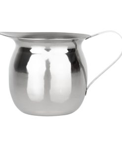 Olympia Mini Milk Jug Stainless Steel Plain 120ml Pack of 6 (HY118)