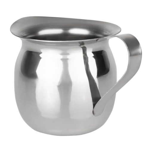 Olympia Mini Milk Jug Stainless Steel Plain 120ml Pack of 6 (HY118)