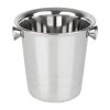 Olympia Ice Bucket with Handles and Etch Detail Stainless Steel 1050ml (HY121)