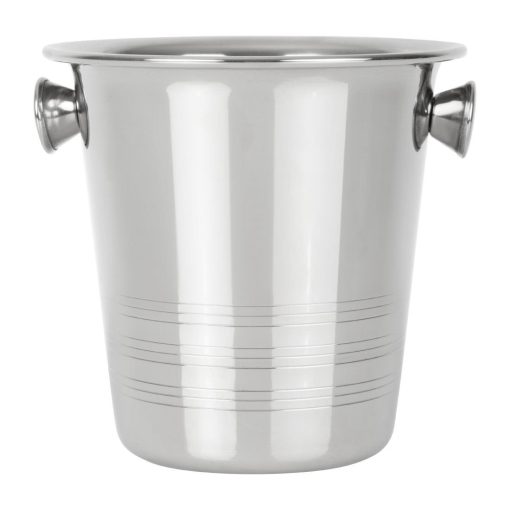 Olympia Ice Bucket with Handles and Etch Detail Stainless Steel 1050ml (HY121)