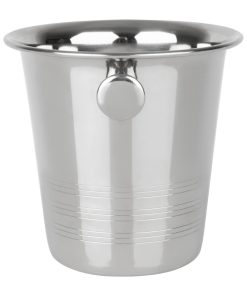 Olympia Ice Bucket with Handles and Etch Detail Stainless Steel 1050ml (HY121)