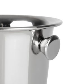 Olympia Ice Bucket with Handles and Etch Detail Stainless Steel 1050ml (HY121)