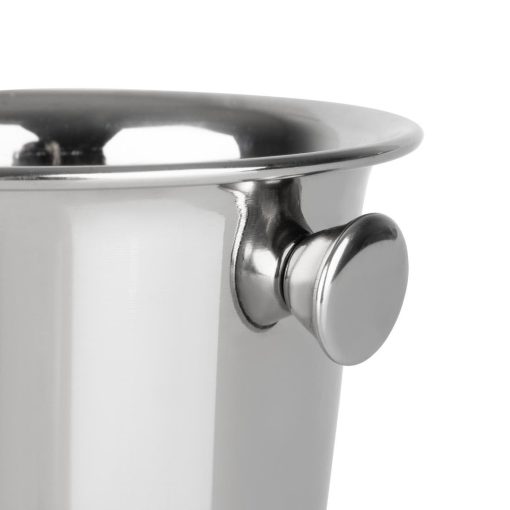 Olympia Ice Bucket with Handles and Etch Detail Stainless Steel 1050ml (HY121)