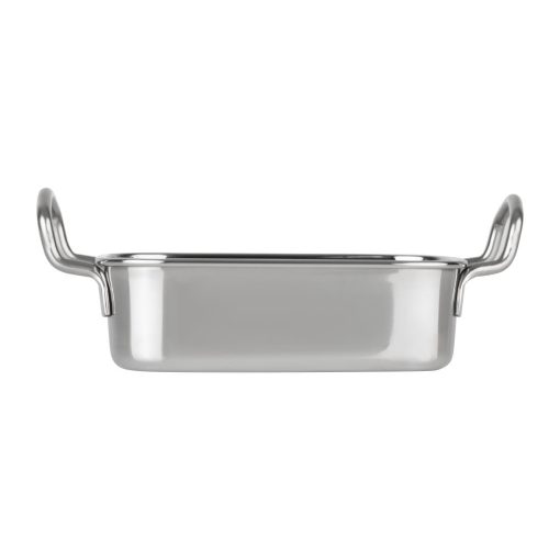 Olympia Table Presentation Rectangular Dish Stainless Steel 140x90mm (HY122)