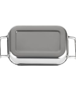 Olympia Table Presentation Rectangular Dish Stainless Steel 140x90mm (HY122)