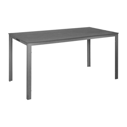 Bolero Valletta Grey Slatted Outdoor Table 1560mm (HZ020)