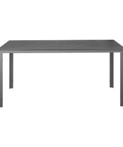 Bolero Valletta Grey Slatted Outdoor Table 1560mm (HZ020)