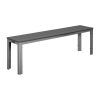 Bolero Valletta Grey Slatted Benches 2 Pack (HZ024)