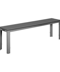 Bolero Valletta Grey Slatted Benches 2 Pack (HZ024)