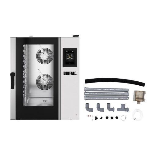 Buffalo Smart Touchscreen Combi Oven 11 x GN 1-1 with Installation Kit (HZ978)