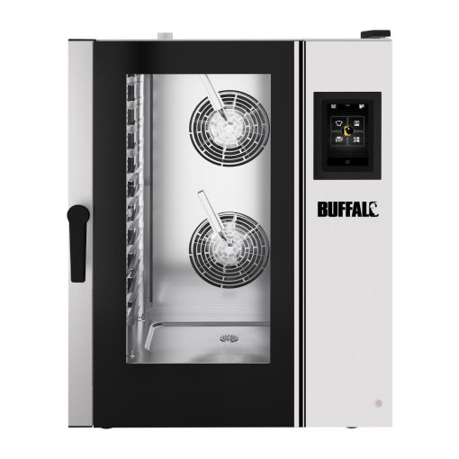 Buffalo Smart Touchscreen Combi Oven 11 x GN 1-1 with Stand and Installation Kit (HZ979)