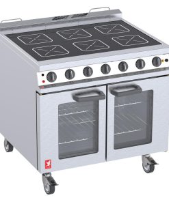 Falcon Dominator Plus Ceramic Glass Top Electric Oven Range with Castors (JA598)