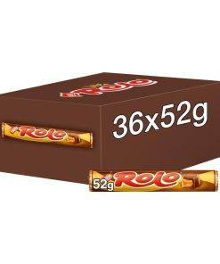 Nestle Rolo Chocolate and Caramel Tubes 52g 36 Pack (KA555)