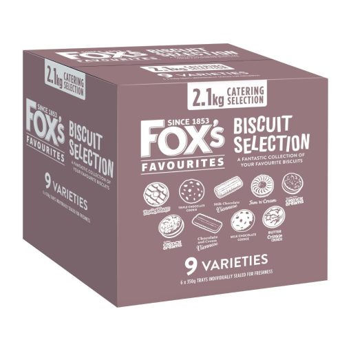 Foxs Favourites Catering Biscuit Assortment 350g 6 Pack (KA657)