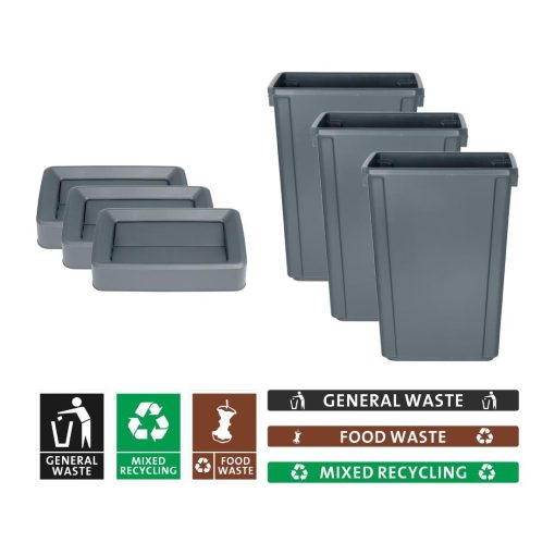 Jantex Simpler Recycling Slim Bin Bundle (SA818)