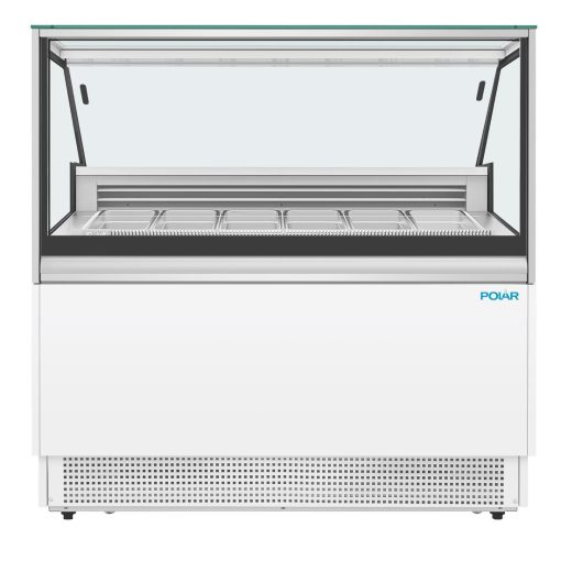 Polar U-Series 6 Pan Ice Cream Serve Over Cabinet Freezer (UA058)