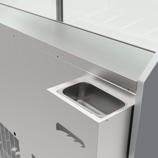 Polar U-Series 6 Pan Ice Cream Serve Over Cabinet Freezer (UA058)