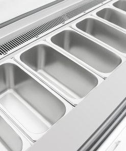 Polar U-Series 6 Pan Ice Cream Serve Over Cabinet Freezer (UA058)