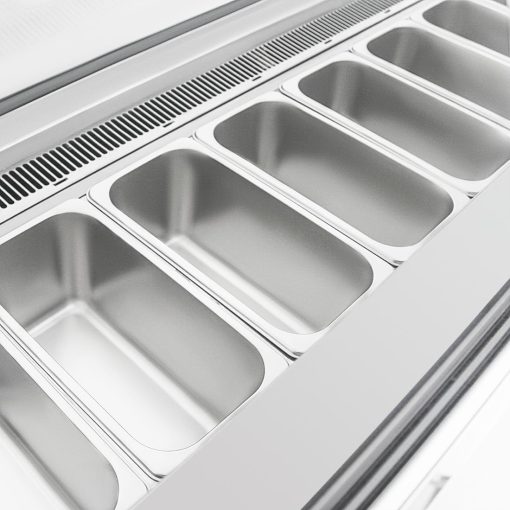 Polar U-Series 6 Pan Ice Cream Serve Over Cabinet Freezer (UA058)