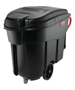 Rubbermaid Mega BRUTE Mobile Waste Collector Black 450Ltr (CT755)