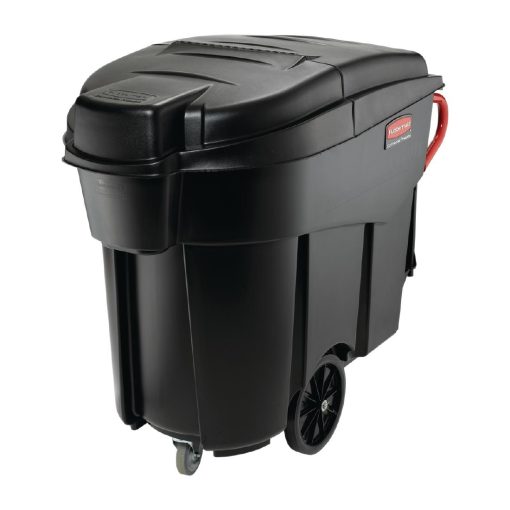 Rubbermaid Mega BRUTE Mobile Waste Collector Black 450Ltr (CT755)