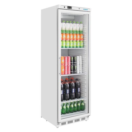 Polar C-Series Upright Display Fridge White 400Ltr (CZ786)