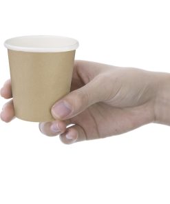 Fiesta Recyclable Hot Cups Single Wall Kraft 6oz 1000 Pack (HT464)