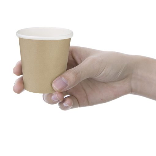 Fiesta Recyclable Hot Cups Single Wall Kraft 6oz 1000 Pack (HT464)