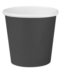 Fiesta Recyclable Hot Cups Single Wall Black 6oz 1000 Pack (HT468)