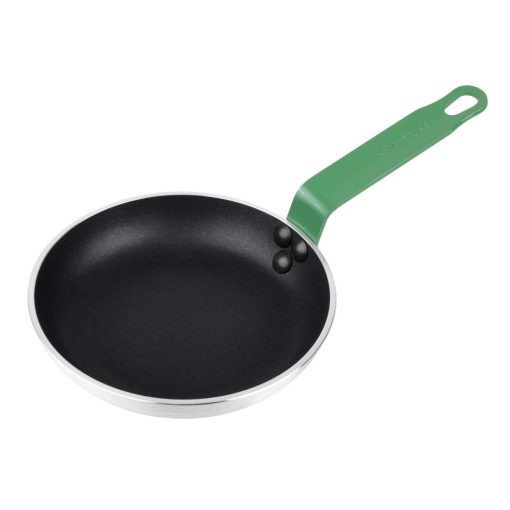 Hygiplas Aluminium Non-stick Teflon Platinum Plus Frying Pan with Green Handle 20cm (HT961)