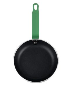 Hygiplas Aluminium Non-stick Teflon Platinum Plus Frying Pan with Green Handle 20cm (HT961)