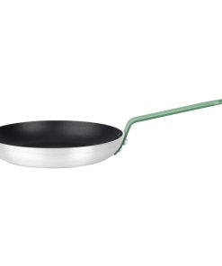 Hygiplas Aluminium Non-stick Teflon Platinum Plus Frying Pan with Green Handle 24cm (HT962)