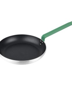 Hygiplas Aluminium Non-stick Teflon Platinum Plus Frying Pan with Green Handle 28cm (HT963)