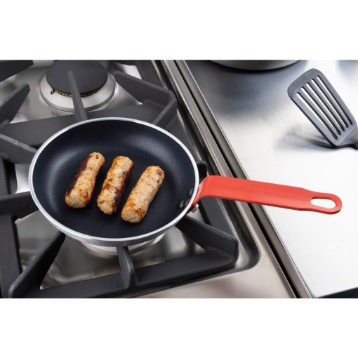 Hygiplas Aluminium Non-stick Teflon Platinum Plus Frying Pan with Red Handle 20cm (HT964)