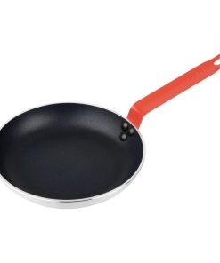 Hygiplas Aluminium Non-Stick Teflon Platinum Plus Frying Pan with Red Handle 24cm (HT965)