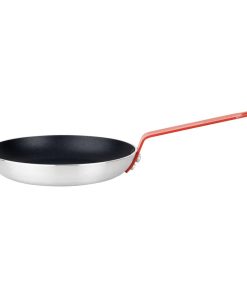 Hygiplas Aluminium Non-Stick Teflon Platinum Plus Frying Pan with Red Handle 24cm (HT965)