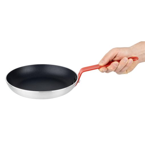 Hygiplas Aluminium Non-Stick Teflon Platinum Plus Frying Pan with Red Handle 24cm (HT965)