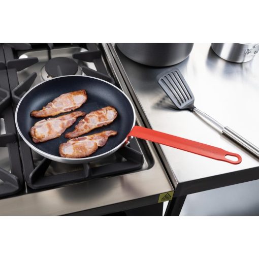 Hygiplas Aluminium Non-stick Teflon Platinum Plus Frying Pan with Red Handle 28cm (HT966)