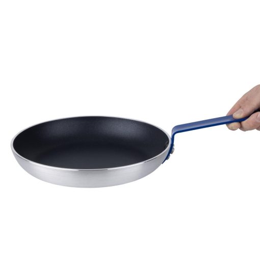 Hygiplas Aluminium Non-stick Teflon Platinum Plus Frying Pan with Blue Handle 28cm (HT972)