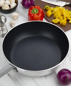 Vogue Aluminium Non-stick Teflon Platinum Plus Saute Pan 32cm (HT989)